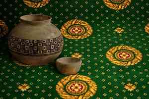 Ковролин Haima Axminster (7x9) Круг Зеленый фото  | FLOORDEALER